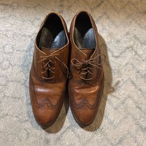Cole Haan x NikeAir brown wingtip dress shoes